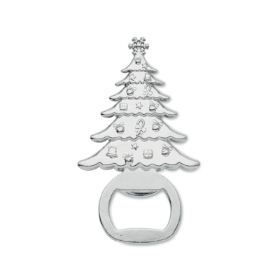 Picture of BOTTLE OPENER CHRISTMAS MOTIF in Silver.