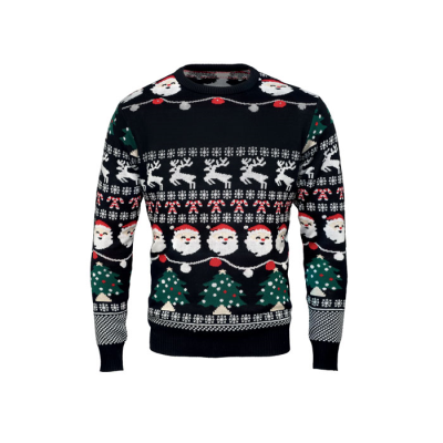 Picture of CHRISTMAS LED SWEATER S_&_M in Black.