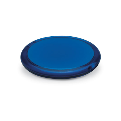 Picture of ROUNDED DOUBLE COMPACT MIRROR in Transparent Blue