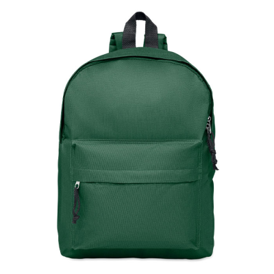 Picture of 600D POLYESTER BACKPACK RUCKSACK in Green.