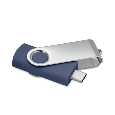 Picture of 16GB USB FLASH 3,0 TYPE-C MO1401 in Blue.