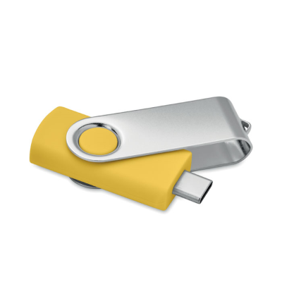 Picture of 16GB USB FLASH 3,0 TYPE-C MO1401 in Yellow.