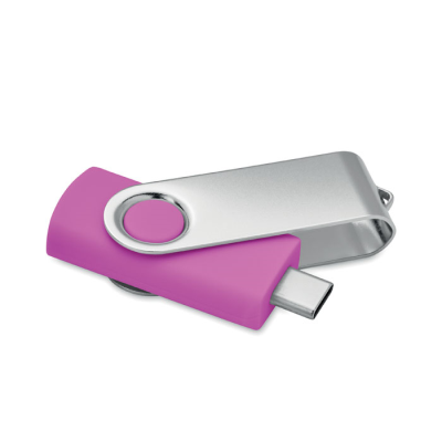 Picture of 16GB USB FLASH 3,0 TYPE-C MO1401 in Pink.