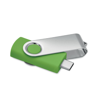 Picture of 16GB USB FLASH 3,0 TYPE-C MO1401 in Green.