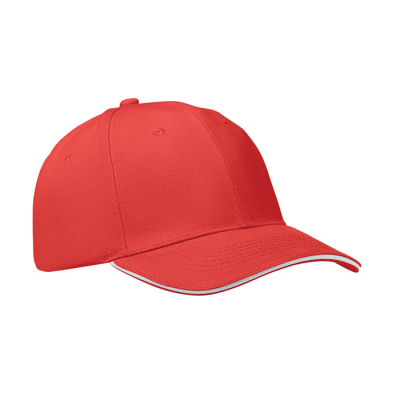 Picture of 6 PANEL BASEBALL CAP in Red