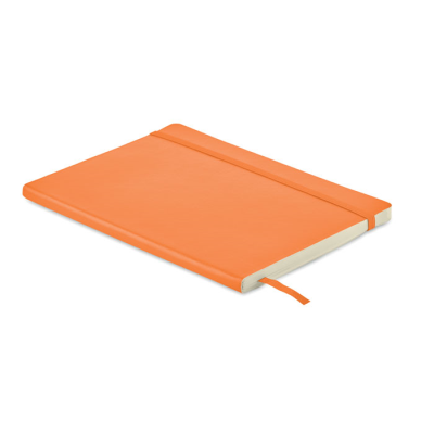 Picture of A5 RECYCLED NOTE BOOK in Orange.