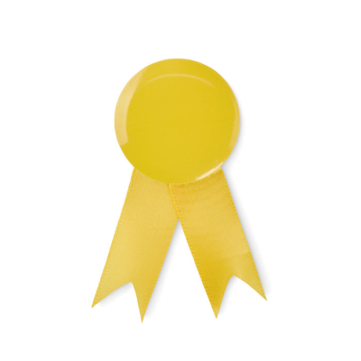 Picture of RIBBON STYLE BADGE PIN in Yellow