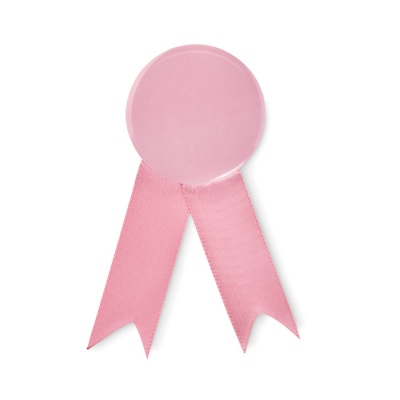 Picture of RIBBON STYLE BADGE PIN in Pink