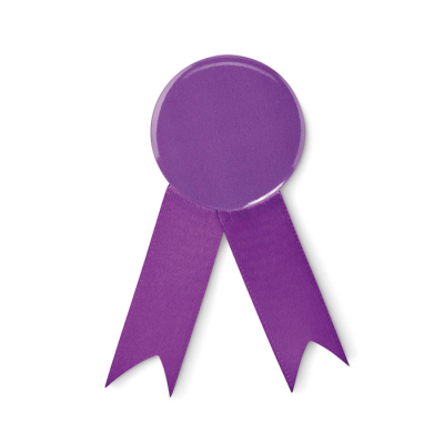 Picture of RIBBON STYLE BADGE PIN in Purple