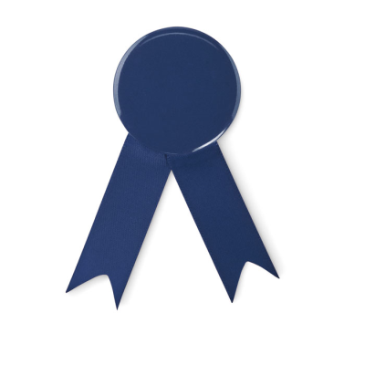 Picture of RIBBON STYLE BADGE PIN in Blue.