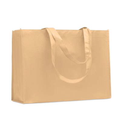 Picture of RPET NON-WOVEN SHOPPER TOTE BAG in White.