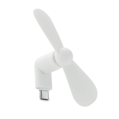 Picture of PORTABLE USB-C FAN in White.