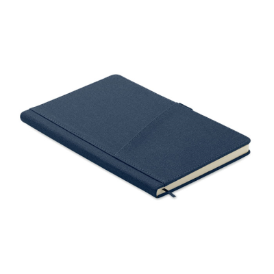 Picture of A5 NOTE BOOK PU FRONT POCKET in Blue.