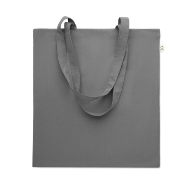 Picture of RECYCLED COTTON SHOPPER TOTE BAG in Grey