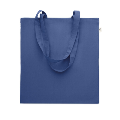 Picture of RECYCLED COTTON SHOPPER TOTE BAG in Blue