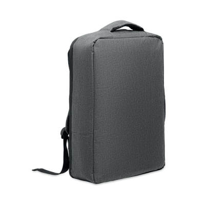 Picture of SLIM 15 INCH LAPTOP BACKPACK RUCKSACK in Grey.