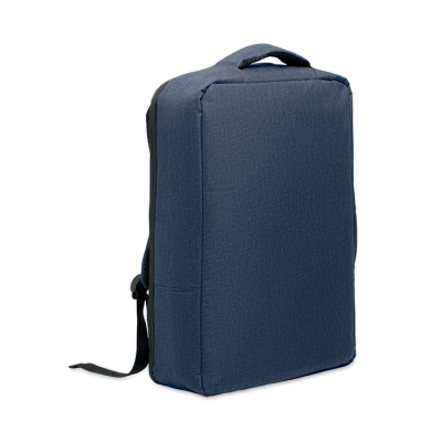 Picture of SLIM 15 INCH LAPTOP BACKPACK RUCKSACK in Blue.