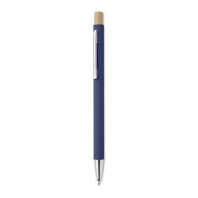 Picture of RECYCLED ALUMINIUM METAL BALL PEN in Blue.