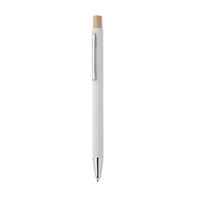 Picture of RECYCLED ALUMINIUM METAL BALL PEN in White