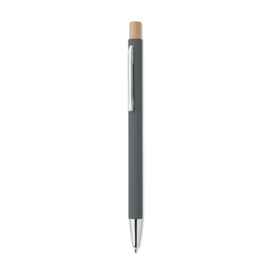 Picture of RECYCLED ALUMINIUM METAL BALL PEN in Grey.