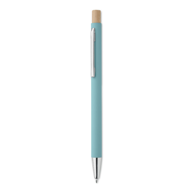 Picture of RECYCLED ALUMINIUM METAL BALL PEN in Blue.