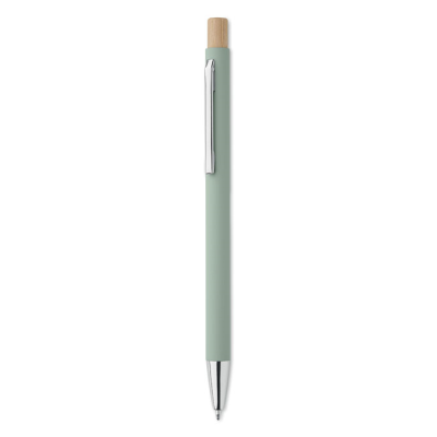 Picture of RECYCLED ALUMINIUM METAL BALL PEN in Green.