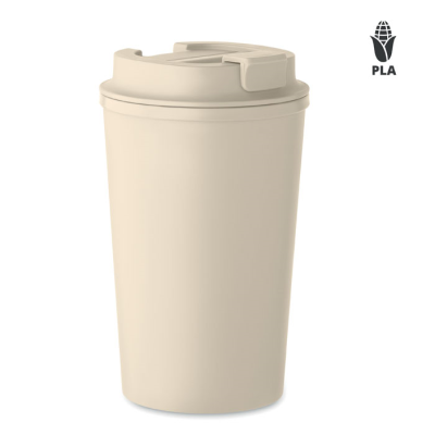 Picture of PLA DOUBLE WALL TUMBLER 350ML in Brown.