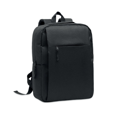 Picture of SLIM 15 INCH LAPTOP BACKPACK RUCKSACK in Black.