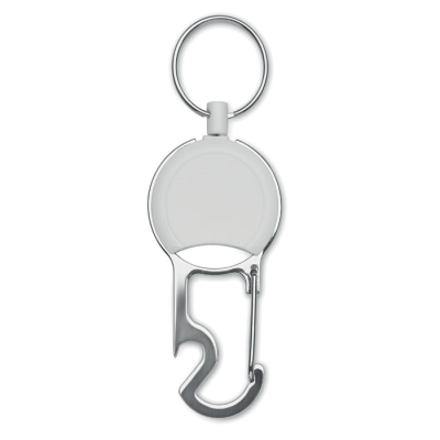 Picture of RETRACTABLE BADGE HOLDER SET in White.