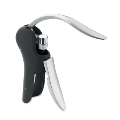 Picture of AUTOMATIC LEVER CORKSCREW BOTTLE OPENER in Black