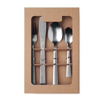 Picture of 16 PIECE CUTLERY SET, in Silver.