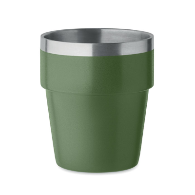 Picture of DOUBLE WALL TUMBLER 250 ML in Green.