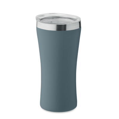 Picture of DOUBLE WALL TUMBLER 160 ML in Blue.