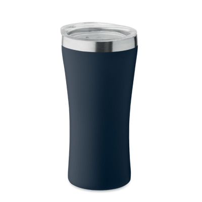 Picture of DOUBLE WALL TUMBLER 160 ML in Blue.