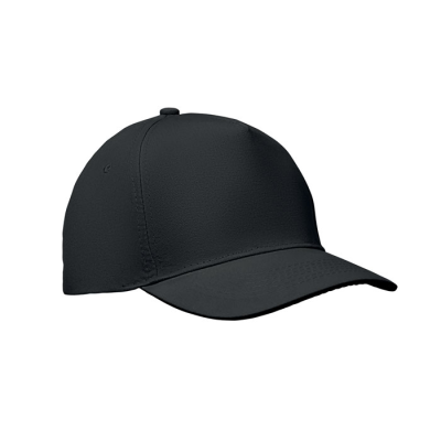 Picture of 5 PANEL BASEBALL CAP in Black.