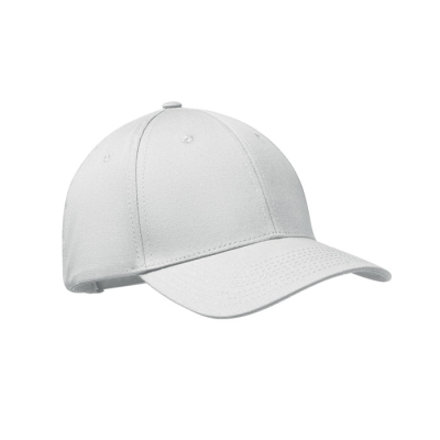 Picture of 6 PANEL COTTON BASEBALL CAP in White