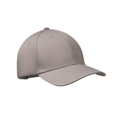 Picture of 6 PANEL COTTON BASEBALL CAP in Grey.