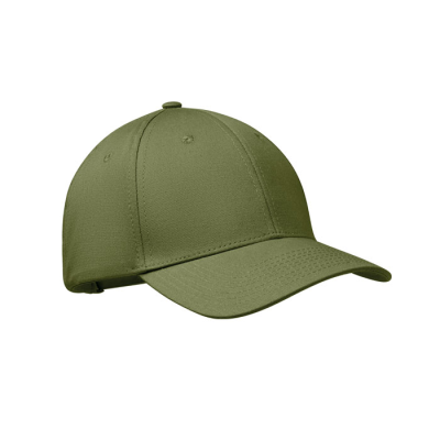 Picture of 6 PANEL COTTON BASEBALL CAP in Green.