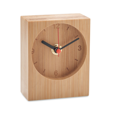 Picture of BAMBOO TABLE CLOCK in Brown