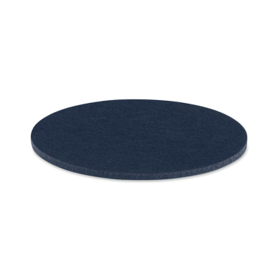 Picture of ROUND COASTER in RPET Felt in Blue.