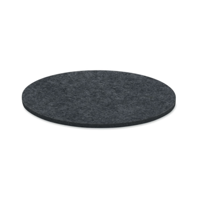 Picture of ROUND COASTER in RPET Felt in Grey.