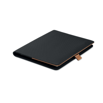 Picture of A5 RPET CONFERENCE FOLDER in Black.