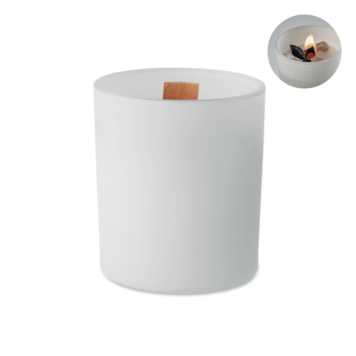 Picture of PLANT BASED WAX CANDLE 200 GR in White.