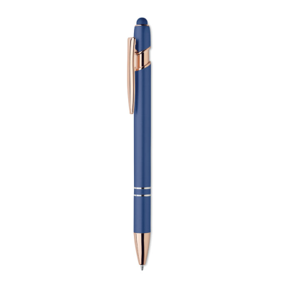 Picture of RECYCLED ALUMINIUM METAL PEN in Blue.