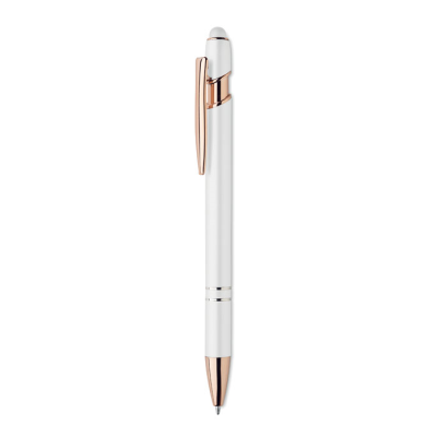 Picture of RECYCLED ALUMINIUM METAL PEN in White.