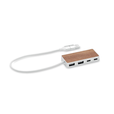 Picture of USB HUB 4 PORTS 27,5 CM in Brown