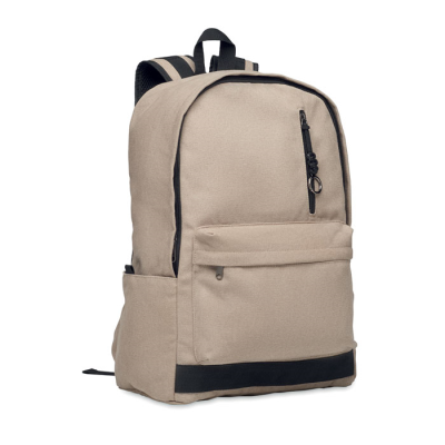 Picture of 15 INCH LAPTOP BACKPACK RUCKSACK in Brown.