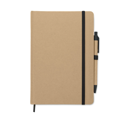 Picture of A5 NOTE BOOK in Recycled Carton in Black