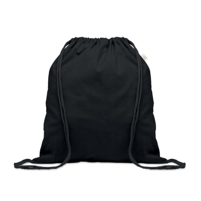 Picture of RECYCLED 140 GR_&_M² COTTON BAG in Black.