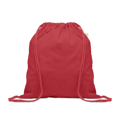 Picture of RECYCLED 140 GR & M² COTTON BAG in Red